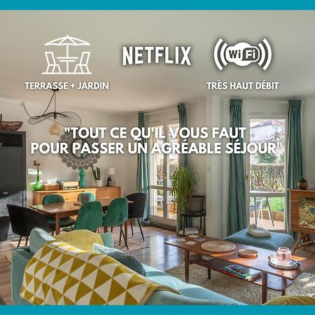 T3 Calme - Ideal Famille & Pros - Parking - Jardin - Wifi - Netflix Besançon Buitenkant foto