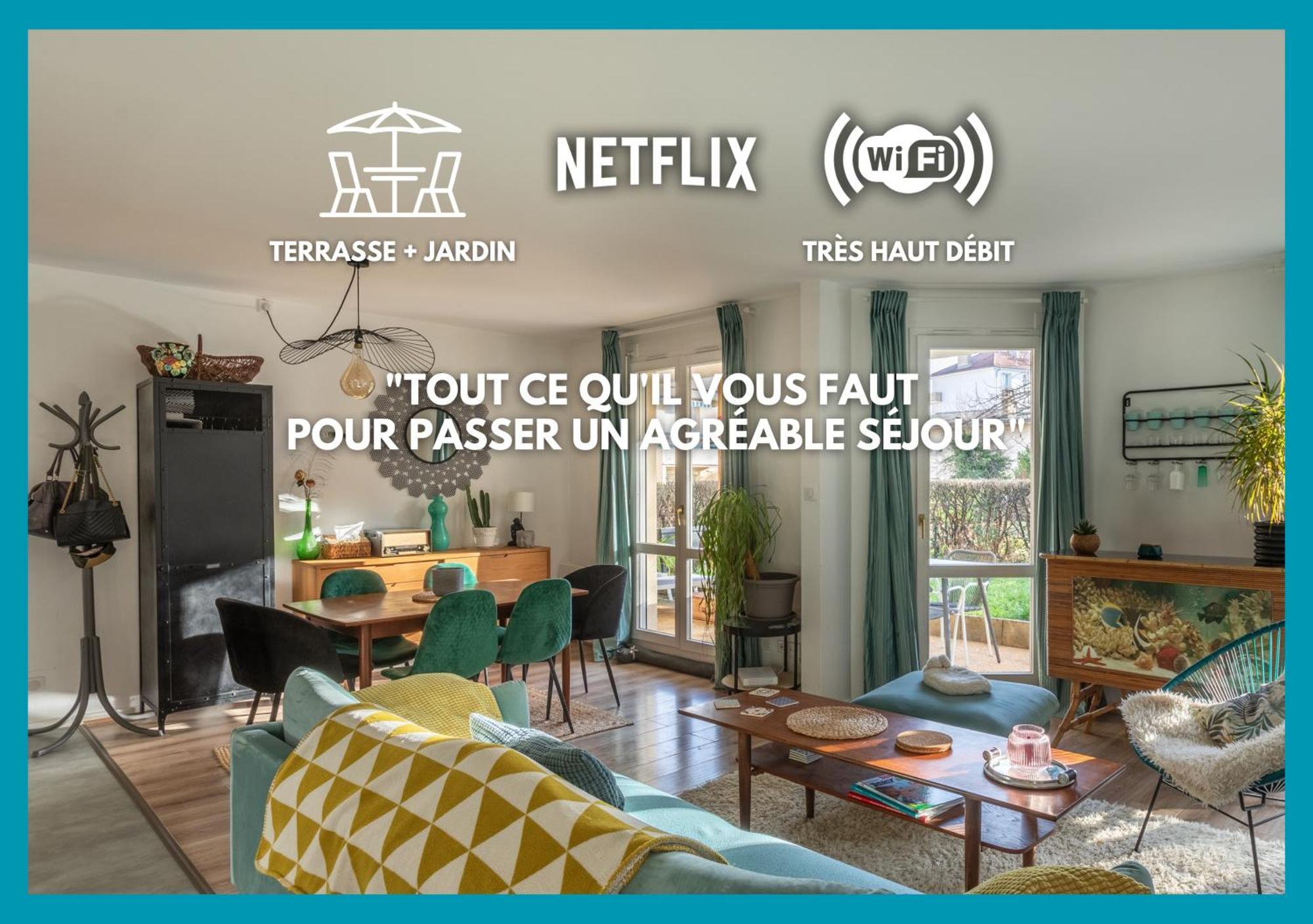 T3 Calme - Ideal Famille & Pros - Parking - Jardin - Wifi - Netflix Besançon Buitenkant foto
